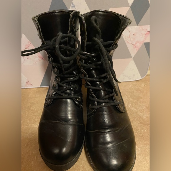 Black Heeled Ankle Boots - Picture 2 of 5